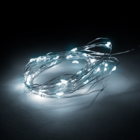 Perdea luminoasă - 300 micro LEDuri - alb rece - 3 x 3 m - 230V - cu telecomandă [1]