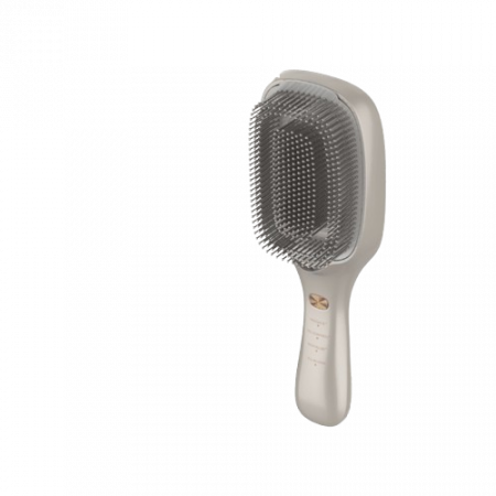 Ingrijire par - Perie Cecotec HairCare Revitalize Champagne, revitalizare si reparare par, 5 tehnologii: vibratii, ioni negativi, microcurenti EMS, laser de putere redusa (LLLT), lumina LED rosie si albastra