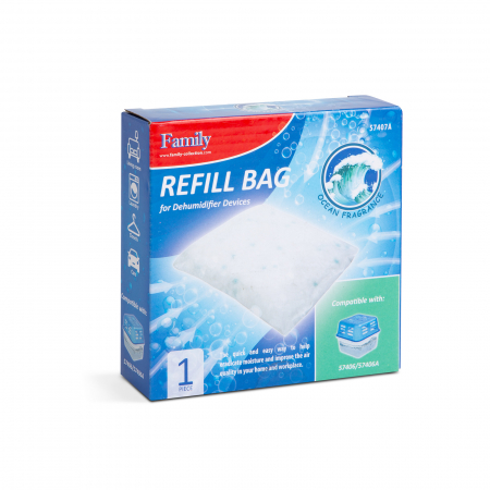 Dezumidificatoare - Rezerva tip perna pentru dezumidificator - aroma Ocean - 350 g