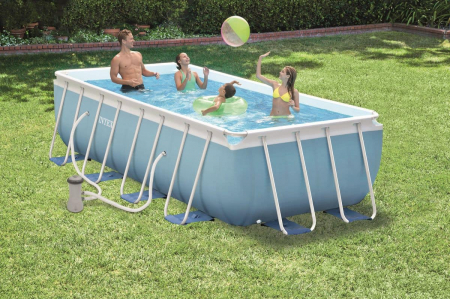 Piscine supraterane - Piscina Intex Prism Frame cu cadru metalic 400 x 200 x 100cm. Sistem de filtrare inclus. 26776NP/26788