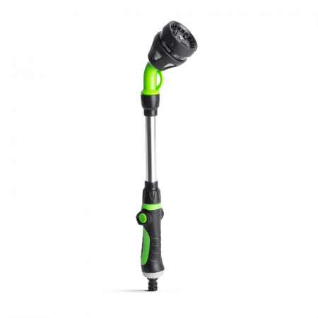Furtune si accesorii stropire - Lance metalica multifunctionala pentru de udat in gradina  - 8 in 1 - mâner cauciucat extins