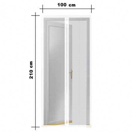 Plasa anti-tantari pt. usi 100x210 cm - alb [3]