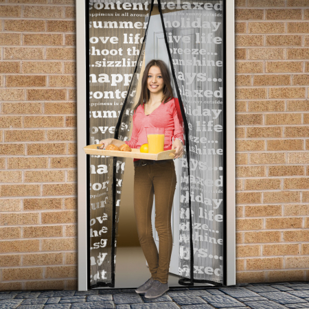 Plase antitantari si insecte pentru usi - Plasa tantari pt. usi - inchidere magnetica, 100x210 cm