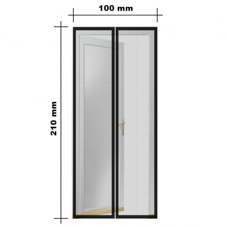 Plasa tantari pt. usi - inchidere magnetica, 100x210 cm [4]