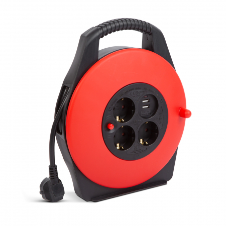 Prelungitoare electrice - Prelungitor - 3 x 1,5 mm² - 2 x USB - 10 m