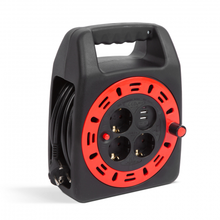 Prelungitoare electrice - Prelungitor 3 x 1.5 mm² cu 2 x USB, 15 m