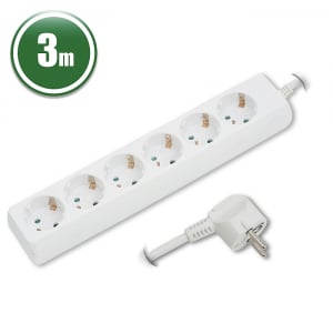Prelungitoare electrice - Delight - Prelungitor 6 prize, 3 m