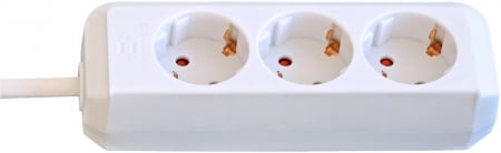 Prelungitoare electrice - Prelungitor Brennenstuhl Eco-Line 3 prize, 5m H05VV-F 3G1,5 Alb