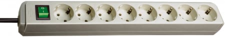 Prelungitoare electrice - Prelungitor Brennenstuhl Eco-Line 8 prize, 3m H05VV-F 3G1,5 Alb