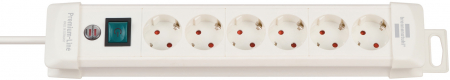 Prelungitoare electrice - Prelungitor Brennenstuhl Premium-Line 6 prize , 3 m, Alb