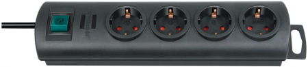 Prelungitoare electrice - Prelungitor Brennenstuhl Primera-Line 4 prize 1.5m, H05VV-F 3G1,5, Negru