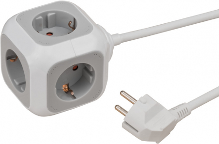 Prelungitoare electrice - Prelungitor Brennenstuhl forma de cub cu prize 1.4m
