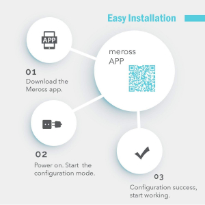 Prelungitor smart WiFi Meross MSS620 cu 2 Prize de exterior control Alexa sau Google Assistant [6]