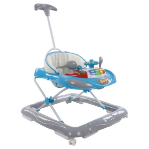 Premergatoare copii mici - Premergator Sun Baby cu maner, sunete si lumini 006 - Blue Grey
