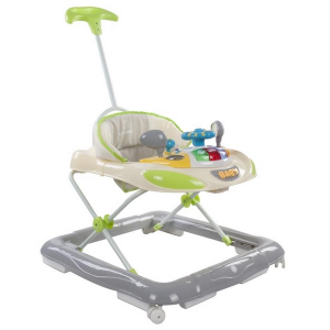 Premergatoare copii mici - Premergator Sun Baby cu maner, sunete si lumini 006 - Green Grey
