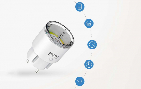 Priza Smart Gosund EP2, 10A, Monitorizare consum, Smart Life, Tuya, Alexa si Google Assistant [5]