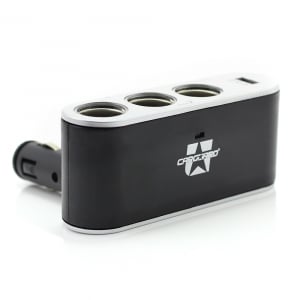CARGUARD - Priză triplă pentru brichetă auto + USB 1A [4]