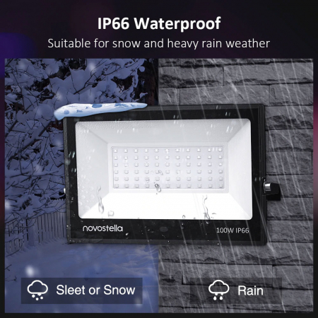 Proiectoare de podea LED RGB Novostella, Telecomanda , 100W, Exterior IP66 waterproof [3]
