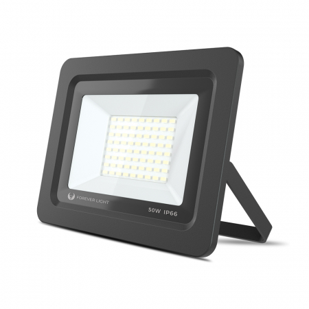Lumini LED cu senzor de miscare - Proiector LED Forever Light PROXIM II 50W, 4000 lm, 72 Leduri, lumina alb rece 6000K
