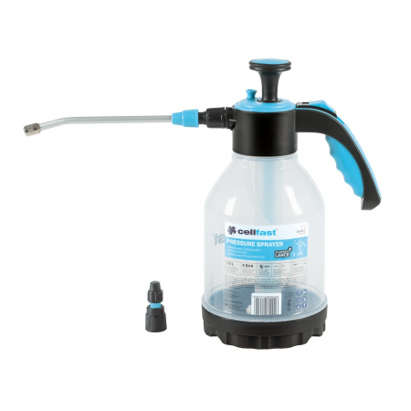 Accesorii gradina - Pulverizator de mana cu presiune Cellfast ERGO, maner ergonimic si pompa manuala, capacitate 1.5L