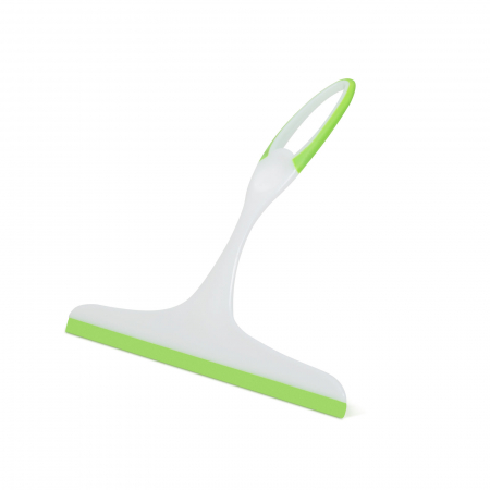 Accesorii auto diverse - Racletă parbri sau Spălător geamuri, cu maner - 24,5 cm - Alb/ Verde