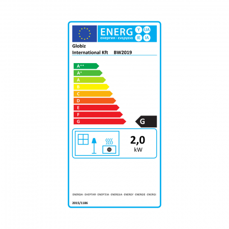 Radiator imitatie semineu electric de perete / podea - display LED, curbat, telecomanda, 2 trepte putere - Bewello [6]