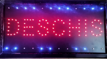 Reclame luminoase - Reclama luminoasa LED cu animatie model DESCHIS