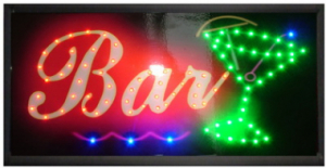 Reclame luminoase - Reclama luminoasa LED pentru ''BAR'' - alimentare 220v