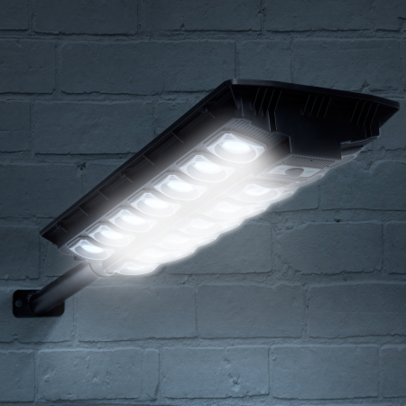 Reflectoare si proiectoare LED - Reflector solar de perete - 520 SMD LED - 3000 lm - 20W - 4500 mAh - IP65 - telecomanda