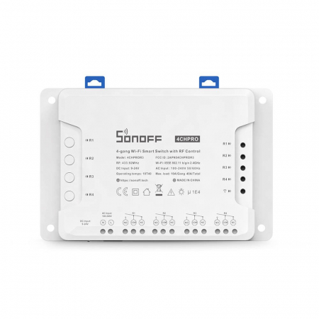 Produse SONOFF - Releu Wireless Sonoff 4CHPROR3, 4 canale, Alexa, Google Home | SONOFF