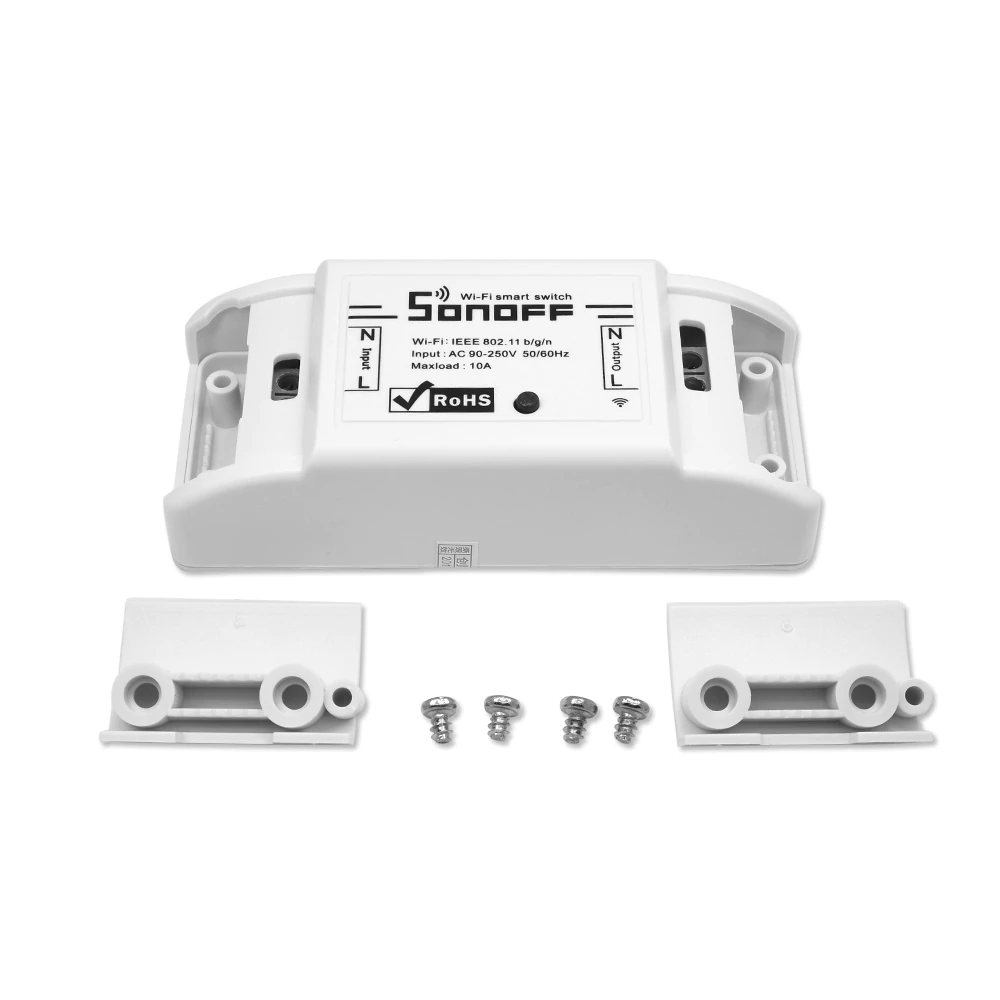 Casa smart - Releu wireless Sonoff Basic R2, 10A pentru automatizari