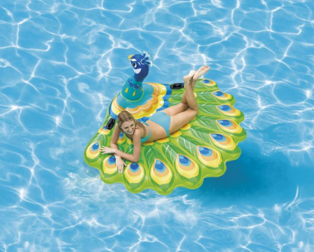 Saltele gonflabile piscine - Saltea gonflabila pentru piscine model paun - PEACOCK ISLAND 57250EU