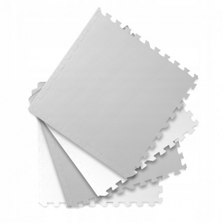 Salteluta de joaca 120 x 120 cm Ricokids 7480 - Alb - Gri [1]