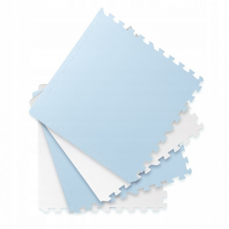 Salteluta de joaca 120 x 120 cm Ricokids 7482 - Alb - Albastru [1]