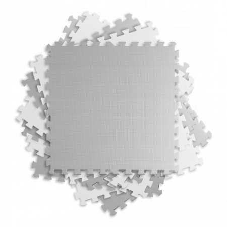 Salteluta de joaca 180 x 180 cm Ricokids 7495 - Gri - Alb  [2]