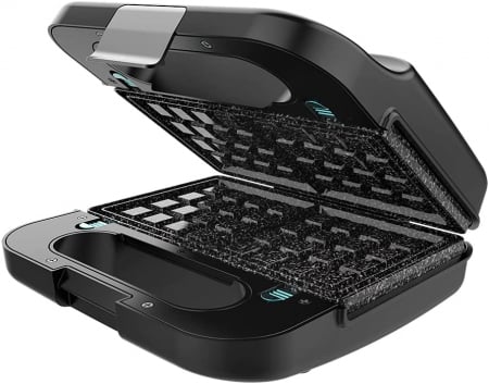 Gratare electrice grill - Sandwich maker Cecotec Rock nToast 4in1, 1000 W cu functie grill, 2 tipuri sandwich, vafe, piatra RockStone