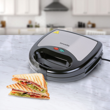 Aparat Sanwich Maker- 3 în 1 - 220-240V - 800W - argintiu/negru [3]