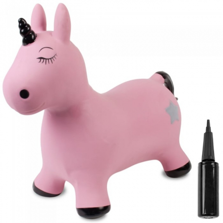 Saritoare gonflabile - Saritor gonflabil Sun Baby 019 Black Pink Unicorn