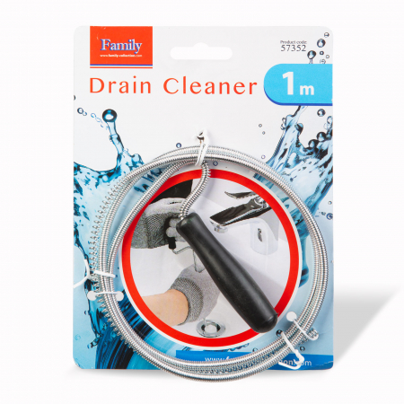 Șarpe pentru desfunat țevi - 1 m x 5 mm - metal [1]