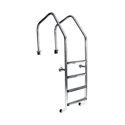 Scari compatibile piscine - Scara piscine din inox AISI-304 cu 4 trepte si gratar perimetral OF415-S