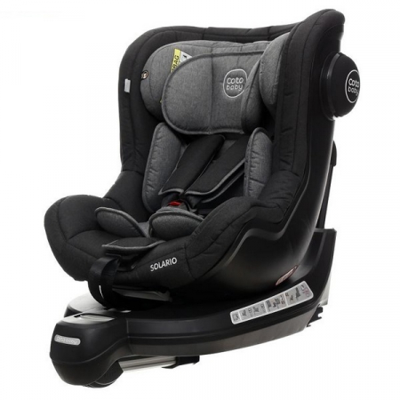 Scaun auto Coto Baby Solario Melange Black 360 grade ISOFIX 0-18 Kg [8]