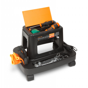 Organizatoare scule - Scaun de lucru pe rotile, cu compartimente pentru scule - HANDY