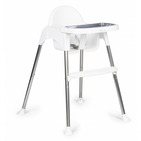 Scaune de masa pentru copii - Scaun de masa copii reglabil in inaltime 2 in 1 Ecotoys HC-135 - Alb