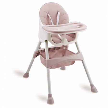 Universul copiilor - Scaun de masa 3 in 1 Ricokids Milo - Roz