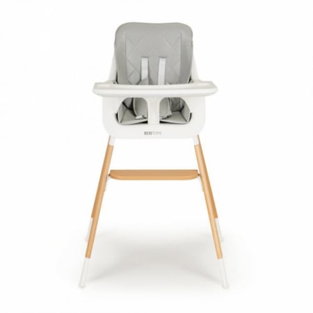 Scaun de masa cu picioare din lemn Ecotoys C-221, Gri [1]