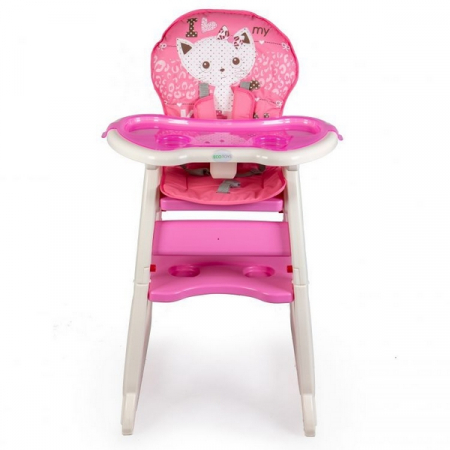 Scaun de masa Ecotoys C-211 - Roz [2]