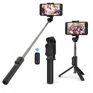 Accesorii telefoane - Selfie Stick Tripod VAVA 2 in 1 cu Telecomanda Bluetooth detasabila
