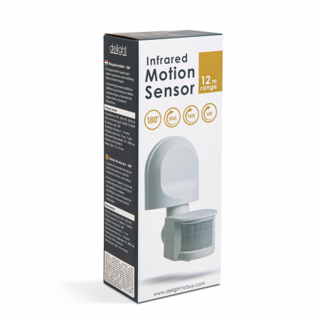 Senzor de miscare - 180° - max 12 m - max 1200W - IP44 [2]
