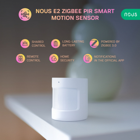 Senzor Smart de Miscare PIR NOUS E2, ZigBee [1]