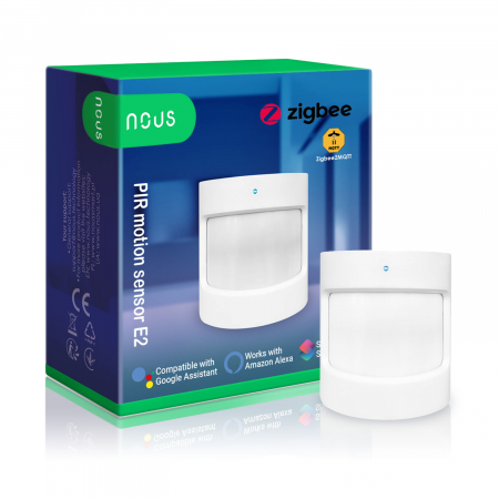 Electro zone - Senzor Smart de Miscare PIR NOUS E2, ZigBee